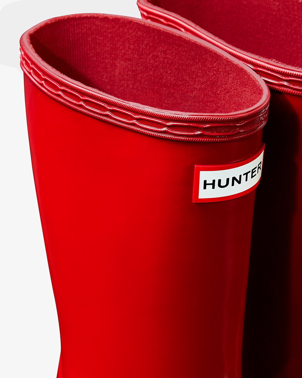 Regenlaarzen Kinderen - Hunter Original First Classic Gloss - Rood - 97ENKRFUT